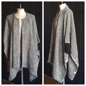 NWOT Poncho Capelet Sweater in Pima Cotton